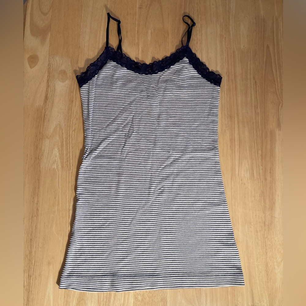 Gap blue/white striped tank. Size S